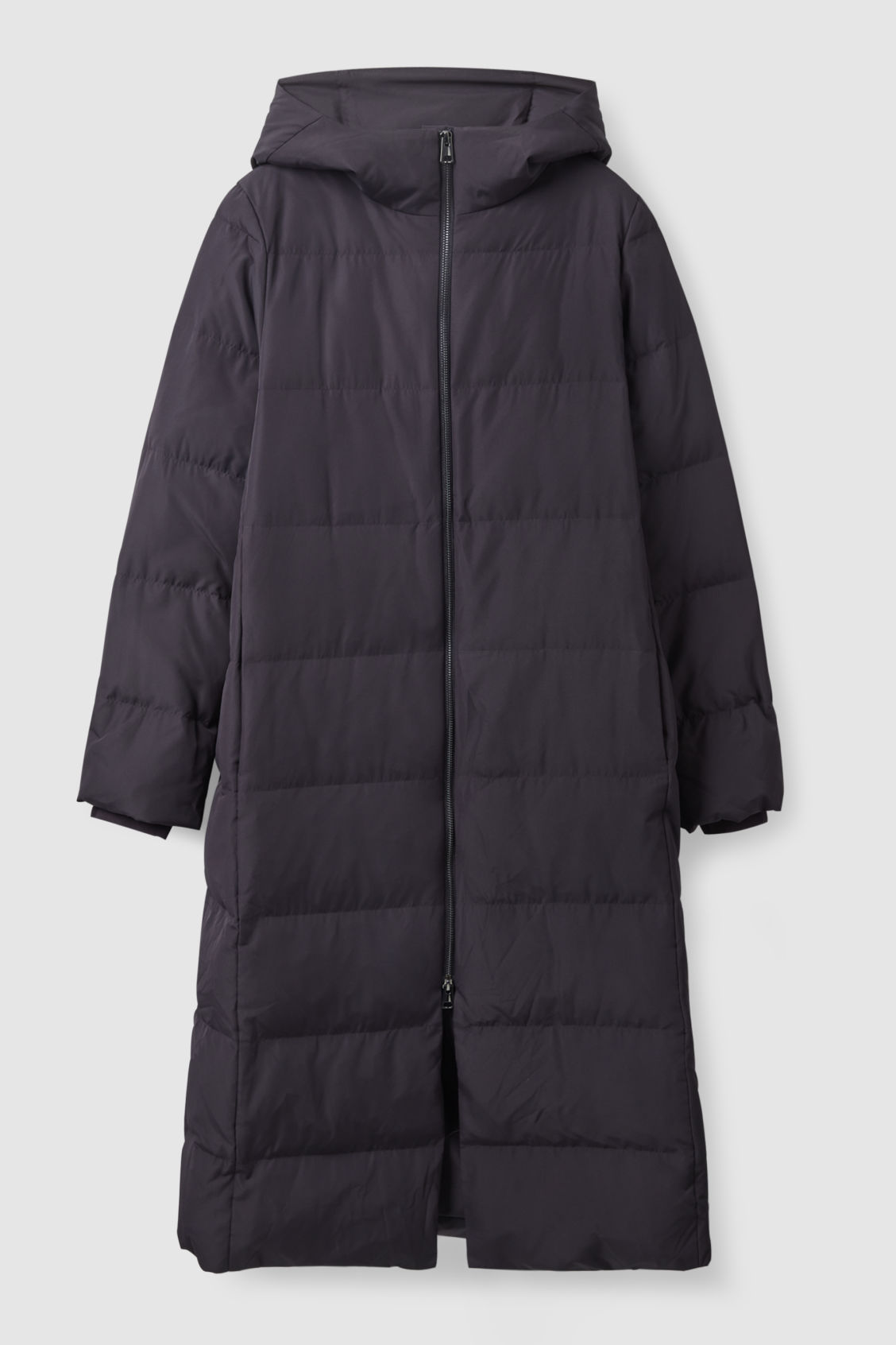 COS Redown Longline Puffer Coat in NAVY | Endource