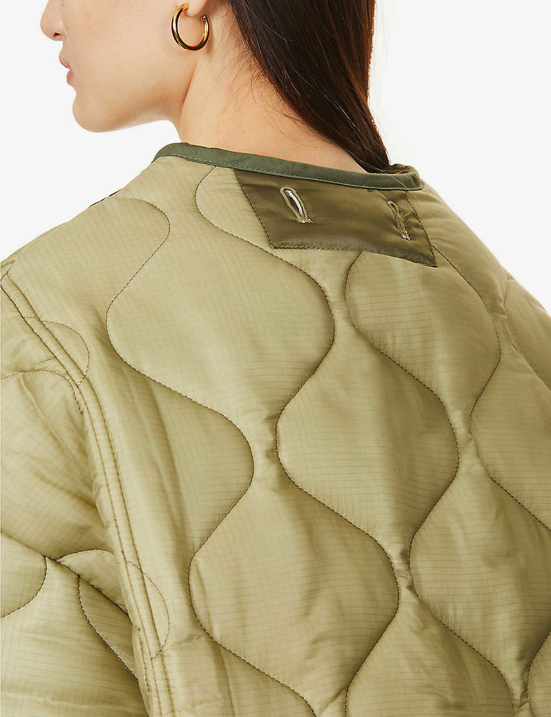 Teddy Quilted Jacket - Moss Green – Frankie Shop Europe