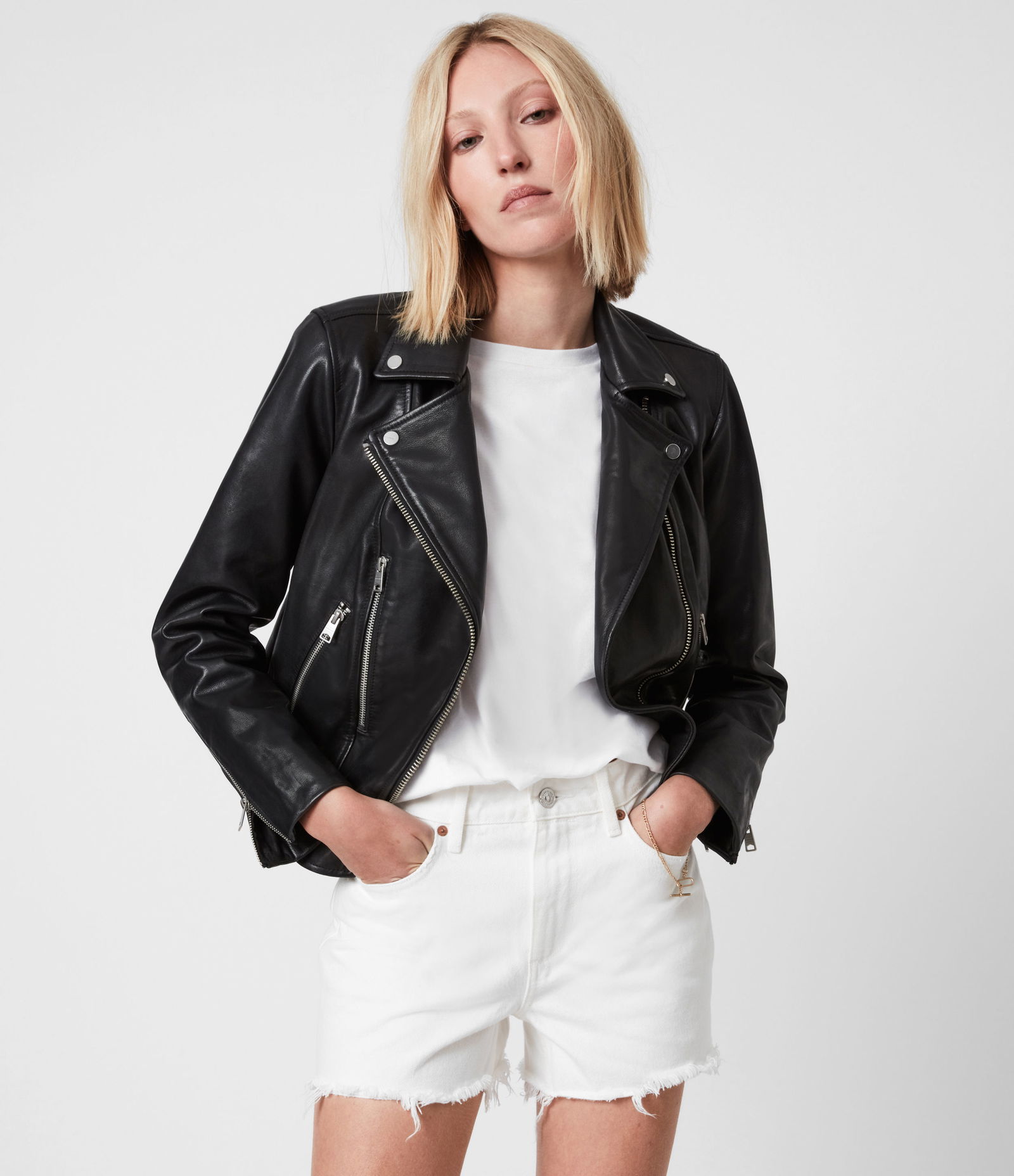 ALLSAINTS Neko Leather Biker Jacket | endource