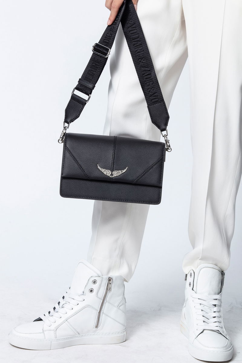 Zadig & Voltaire Women's Lolita Wings Leather Crossbody Bag - Noir