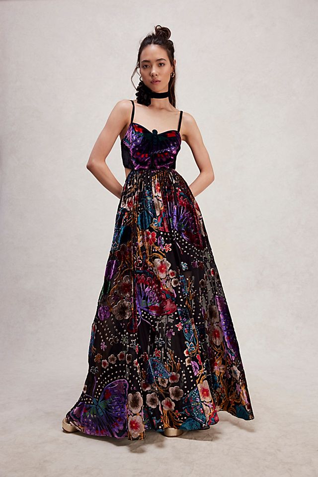 FREE PEOPLE Butterfly Wishes Maxi Dress | endource
