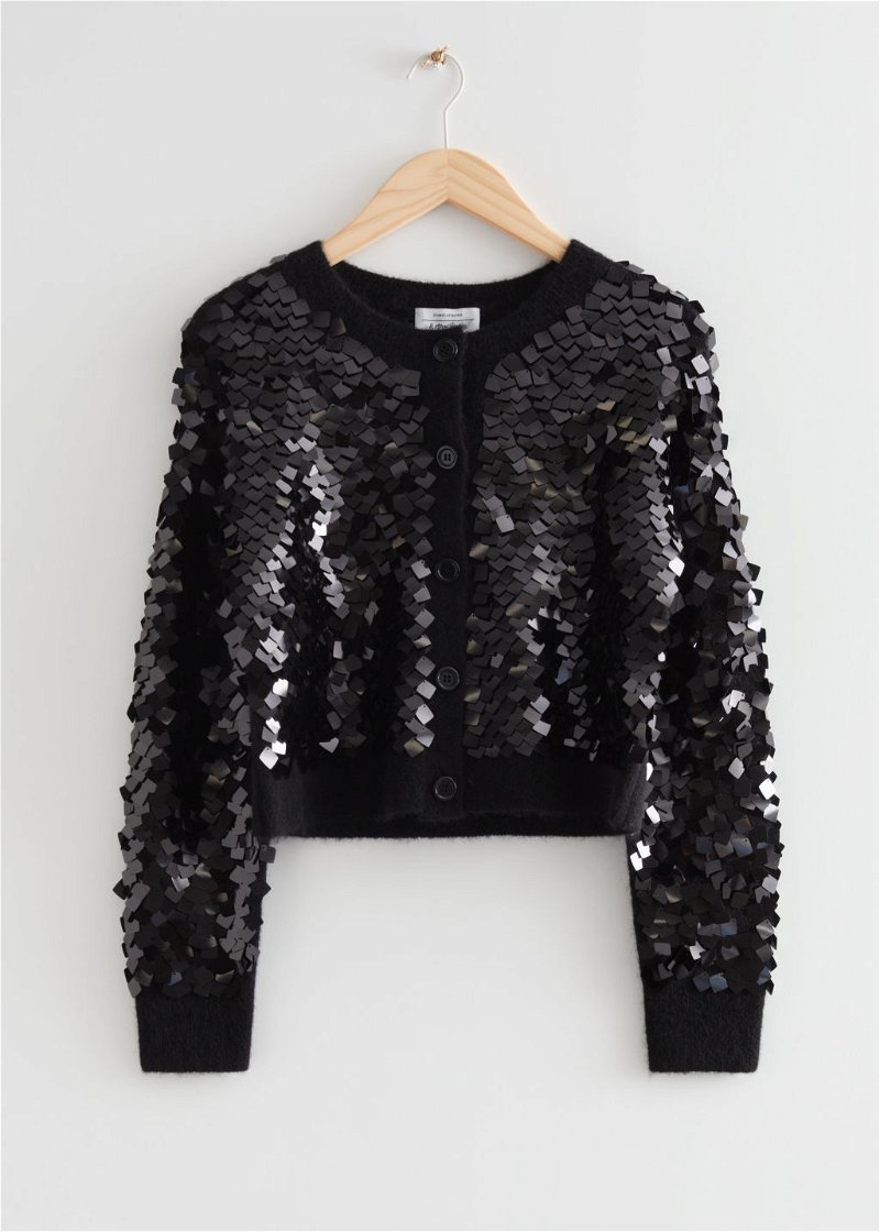 Antthony Sequin Knit Cardigan - 21045355
