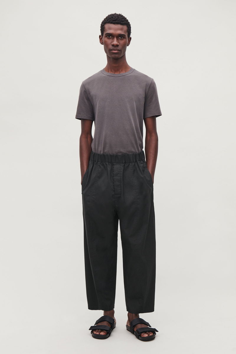 COS Elasticated Barrel-Leg Trousers | Endource