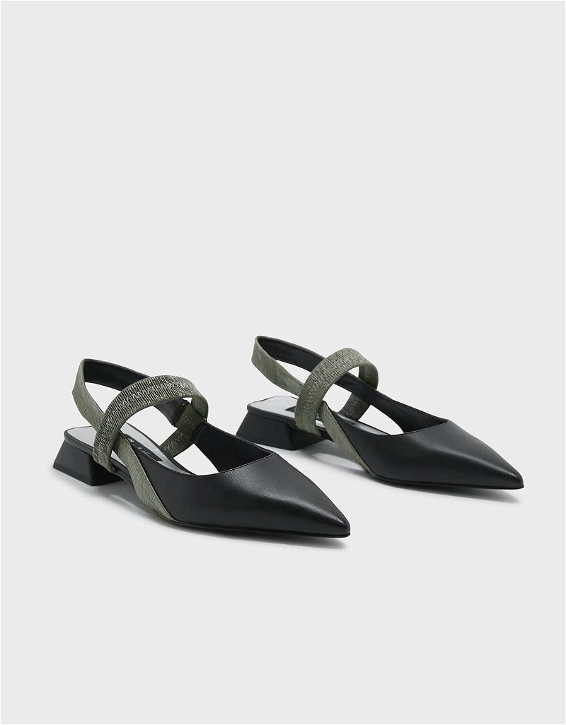 CHARLES & KEITH Mary Jane Leather Slingback Sandals | Endource