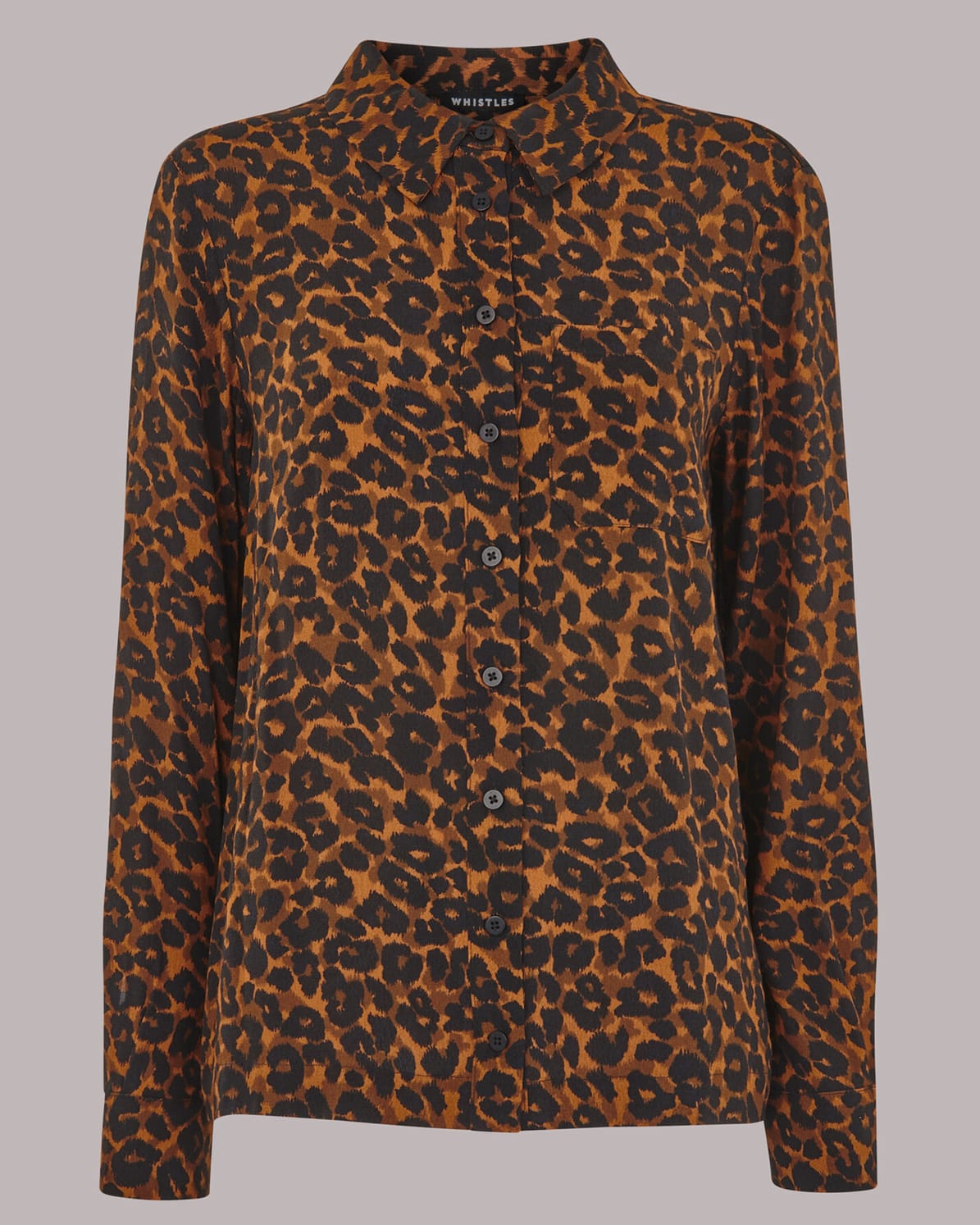 WHISTLES Leopard Print Classic Leopard Print Shirt in Leopard Print