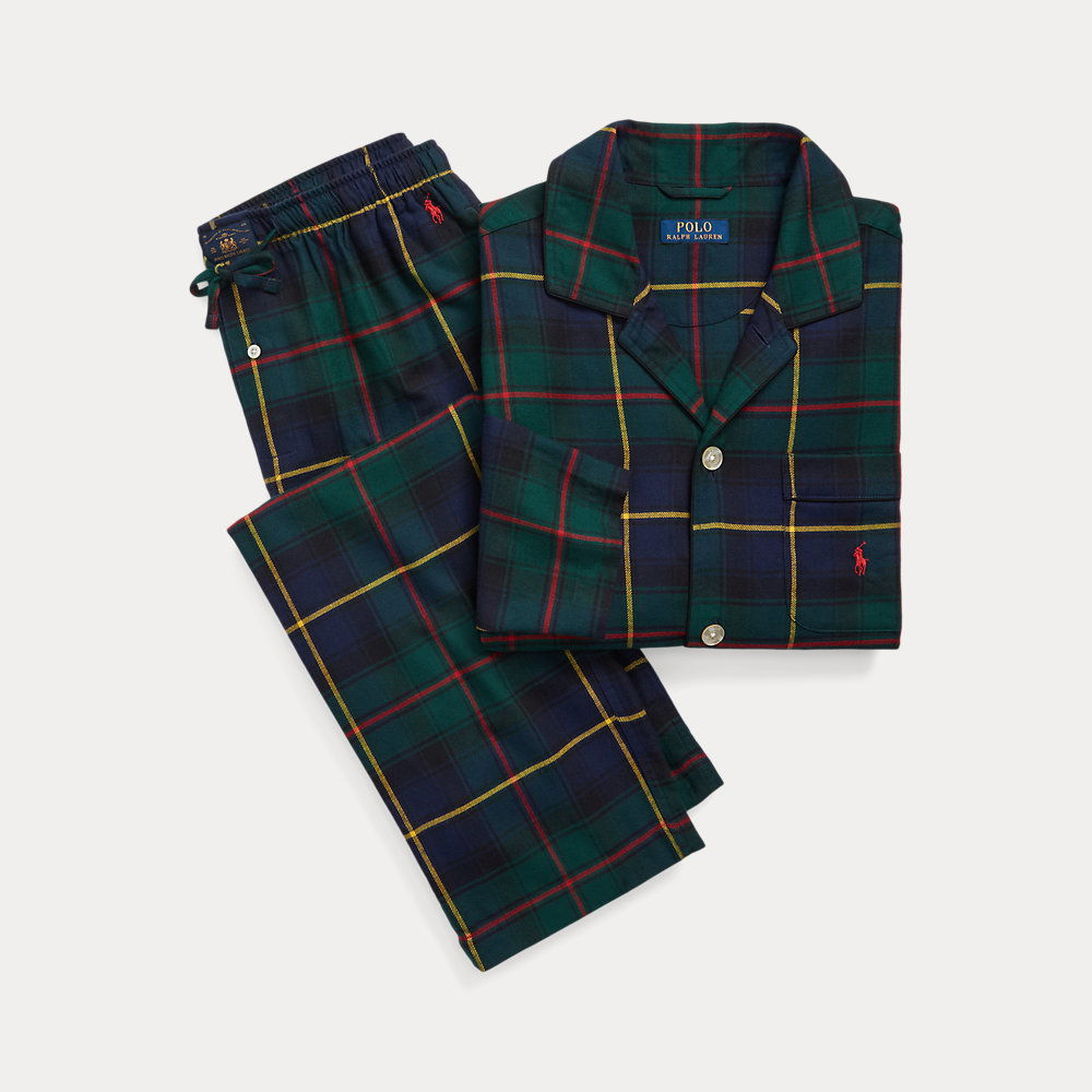 POLO RALPH LAUREN Plaid Flannel Pyjama Set in Multi Endource