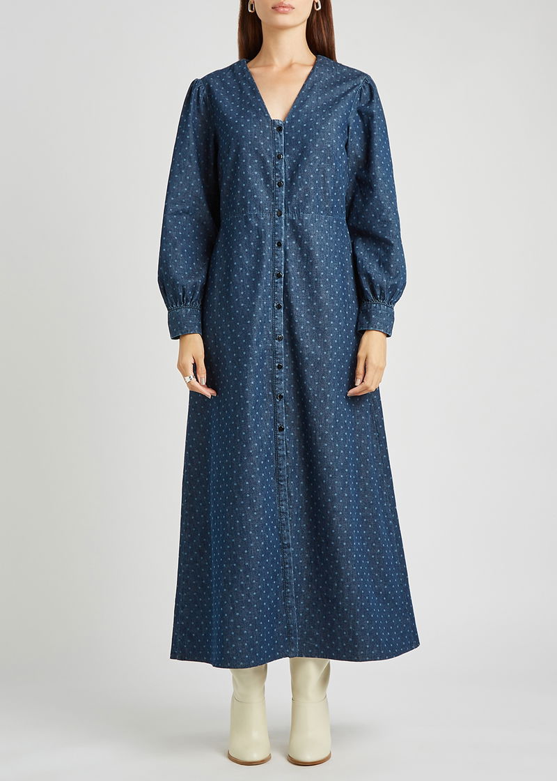 rixo denim dress Rent The Ellen Denim Dress - RIXO