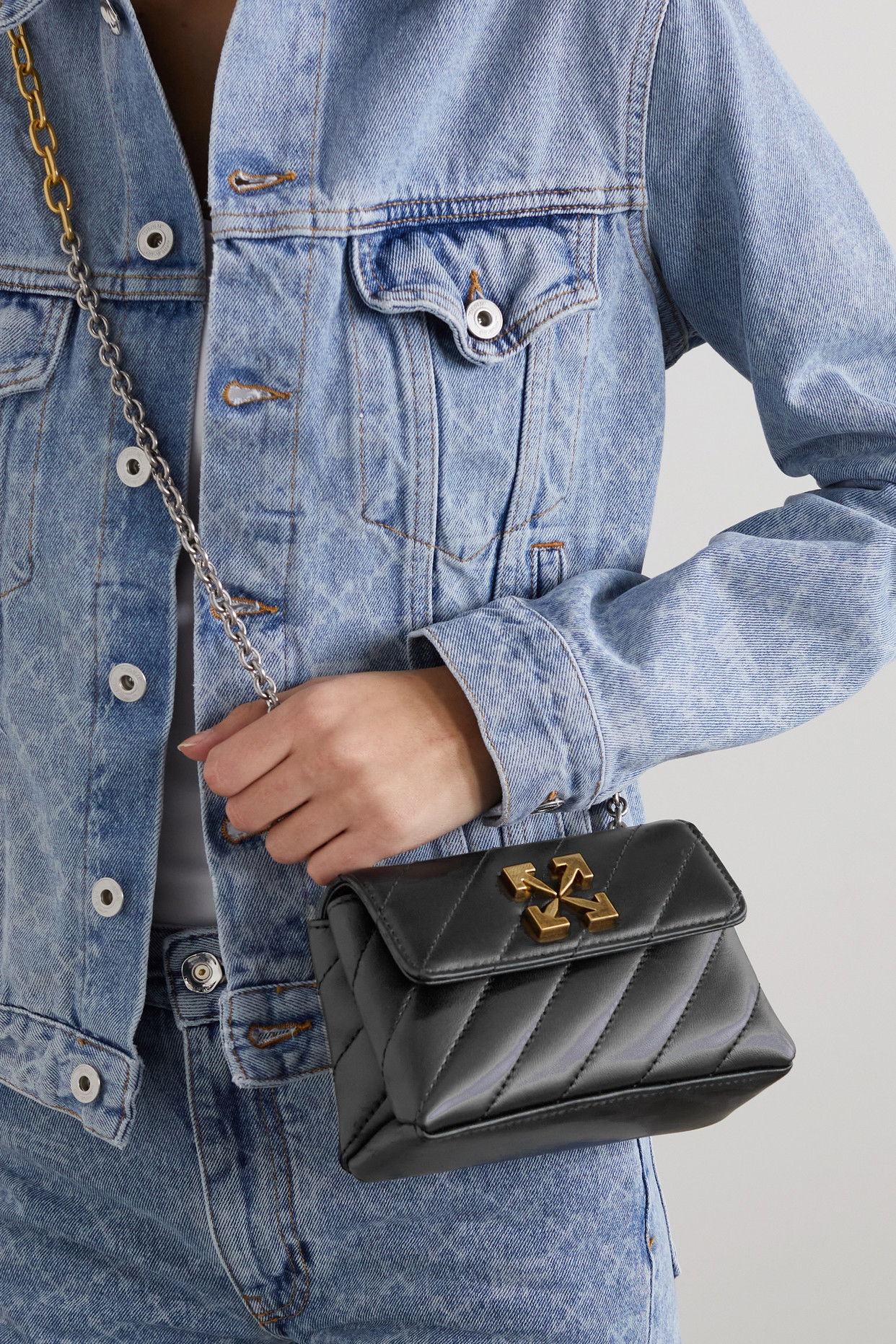 Off-White Jackhammer 17 Quilted Leather Shoulder Bag | endource