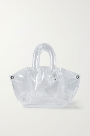 OFF-WHITE Day-Off 33 leather-trimmed printed PVC tote