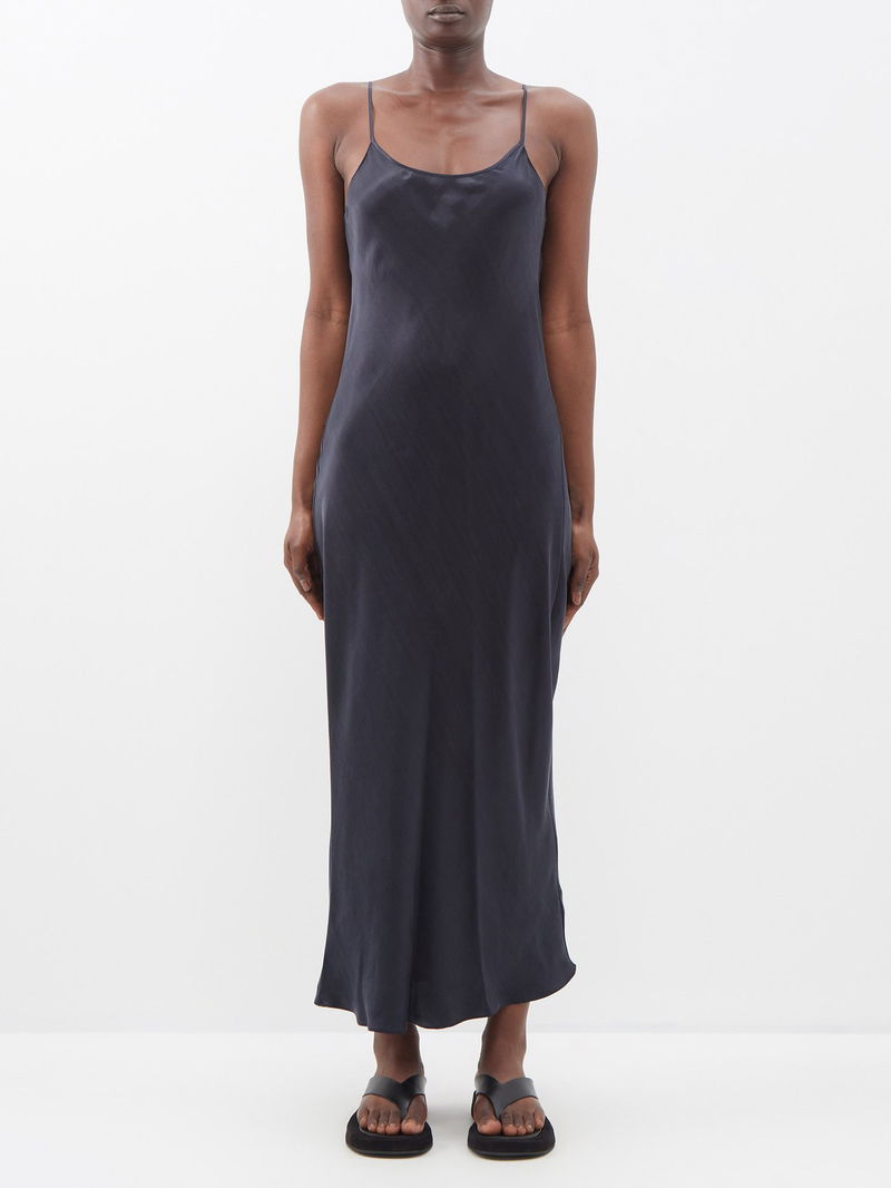 the row silk slip dress The Row - - Johanne Silk Slip Dress - White