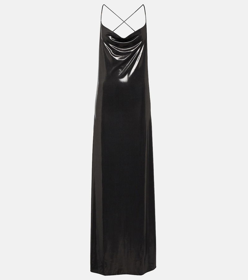 SAINT LAURENT Cowl Neck Maxi Dress endource