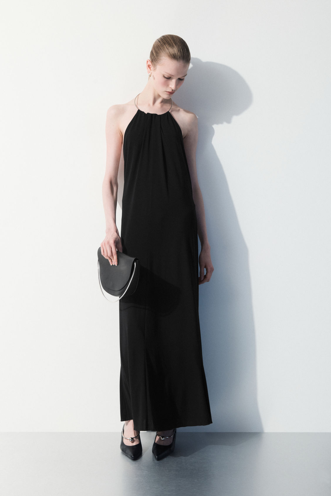 COS The Open-Back Necklace Dress | endource