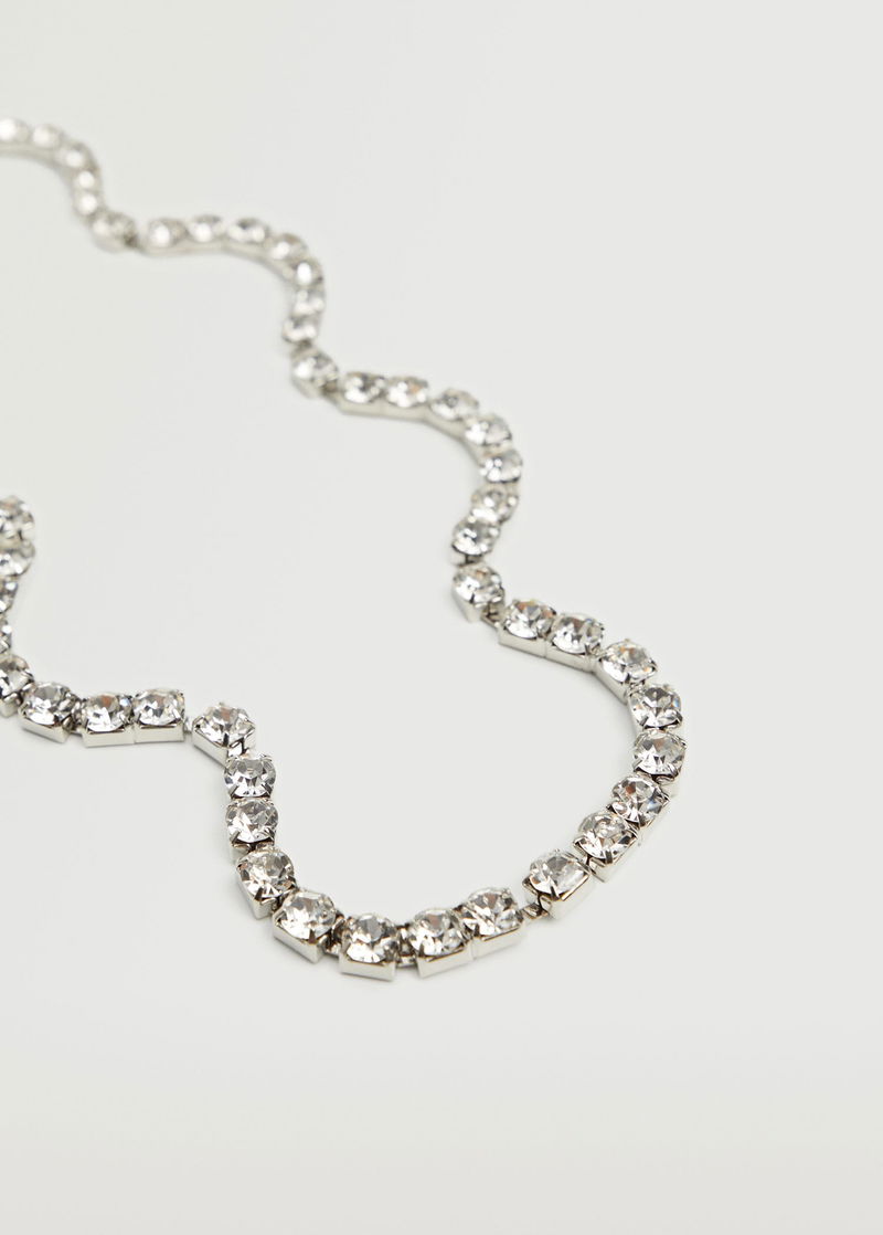 Rhinestone crystal body necklace