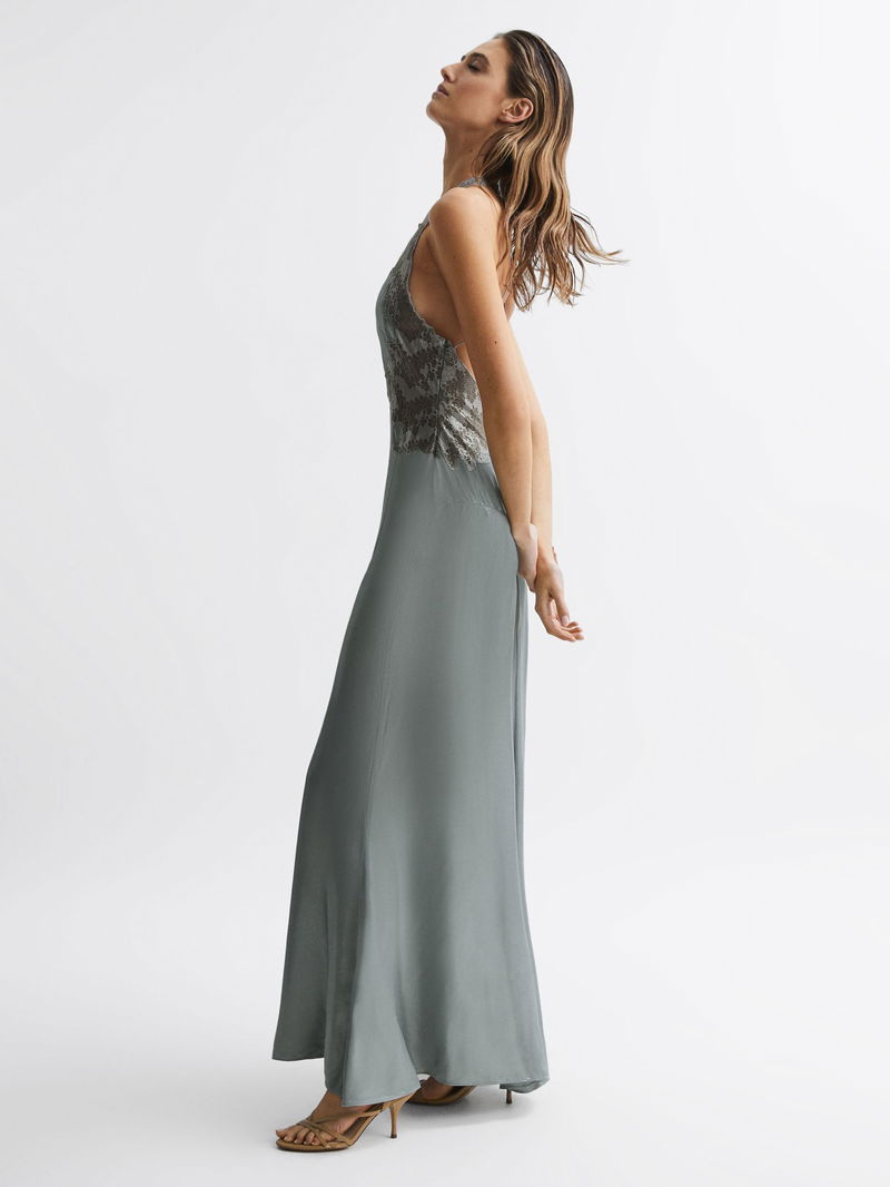 chinese dress ladies The Fern Tie Shoulder Maxi Dress – Thread + Seed main image 1