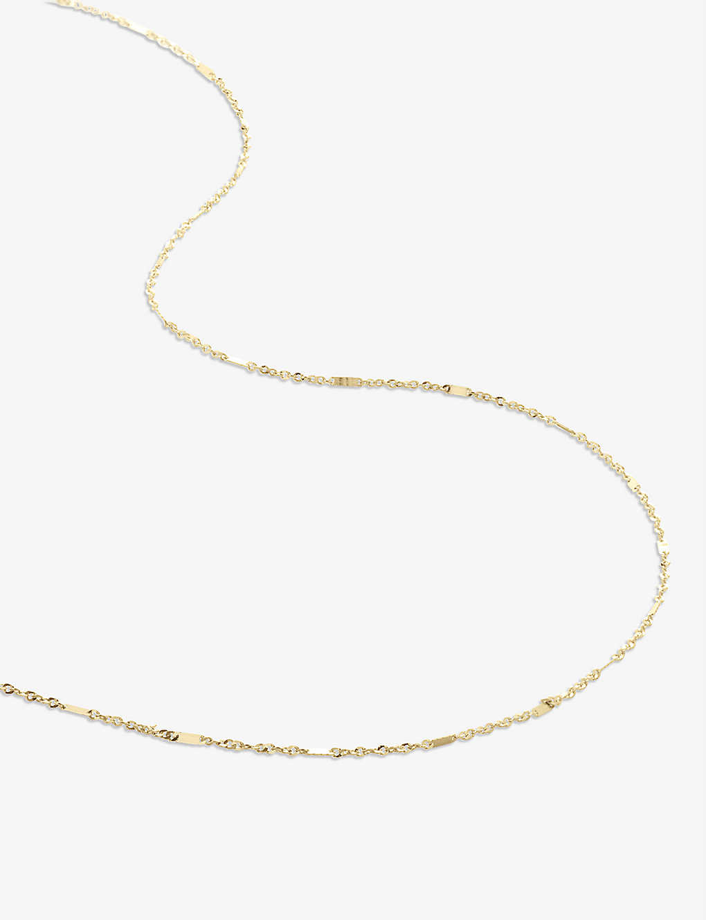 MONICA VINADER Shimmer 14ct Yellow-Gold Chain Necklace in GOLD | Endource