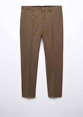 Stretch fabric super slim-fit suit pants - Men