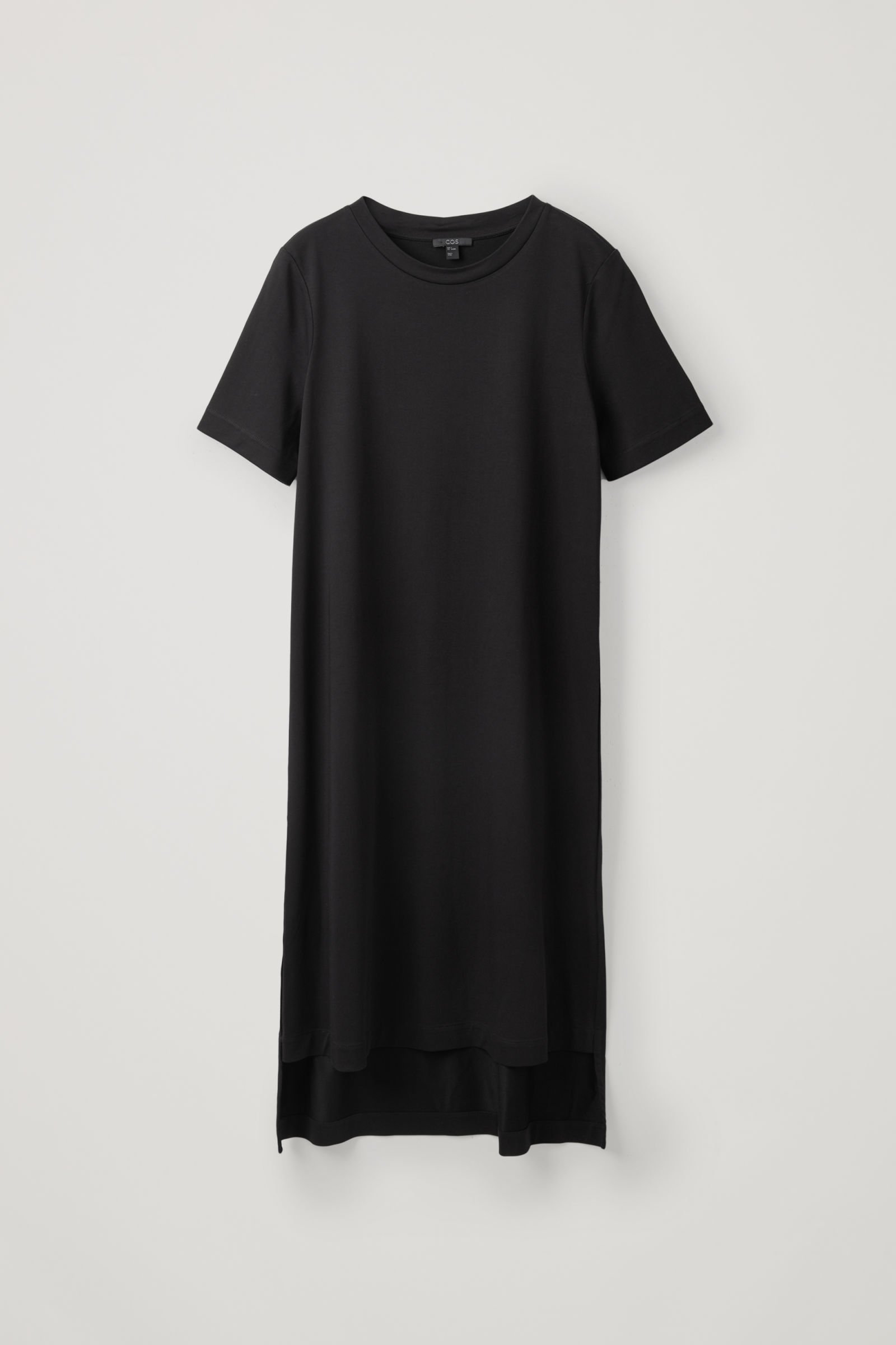 COS Jersey T-Shirt Dress in Black | Endource
