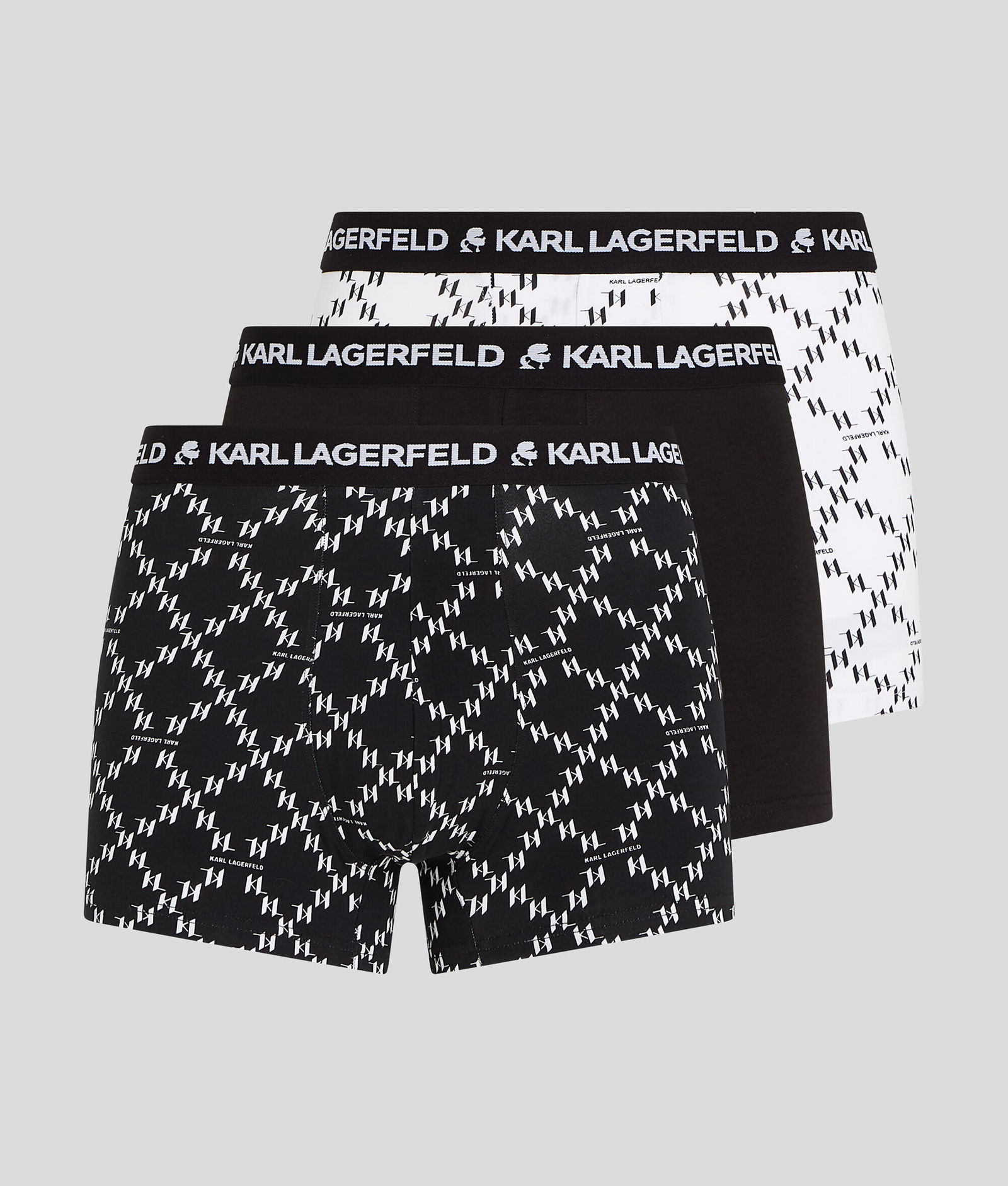 KARL LAGERFELD Monogram Trunks – 3 Pack | endource