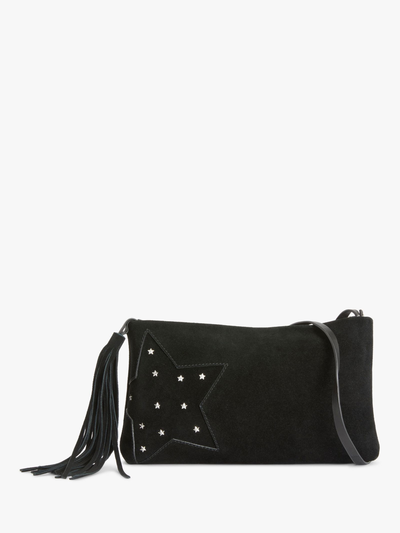 AND/OR Star Zip Top Suede Leather Shoulder Bag endource