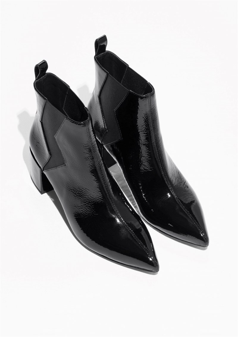 & OTHER STORIES Patent Leather Boots | Endource