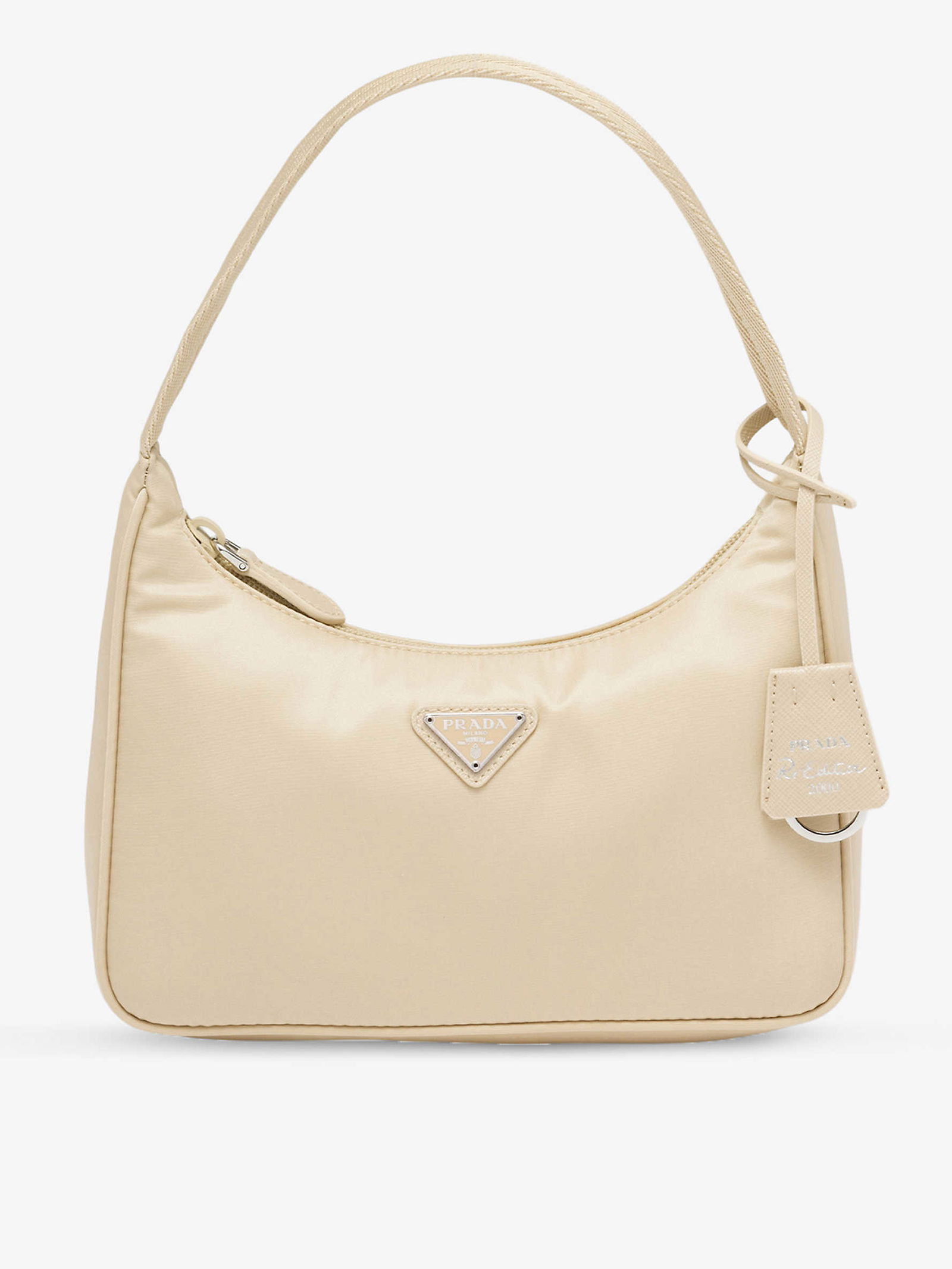 PRADA Recycled-Nylon Shoulder Bag in NEUTRAL | Endource