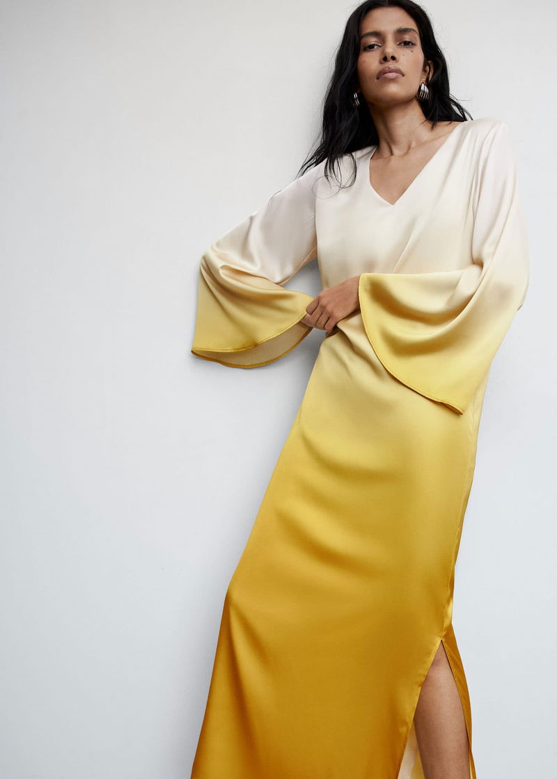 mango gradient satin dress Mango Bridesmaid Dress Matte Satin Size 2X