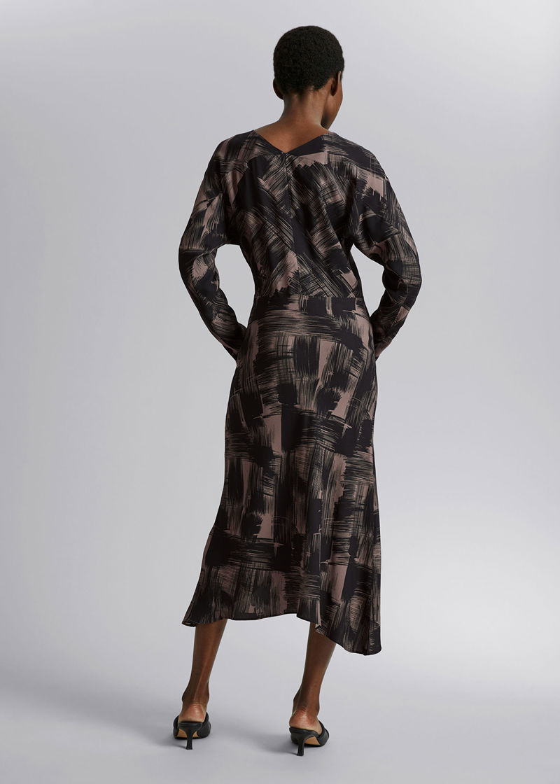 OTHER STORIES Bias-Cut Midi Dress endource