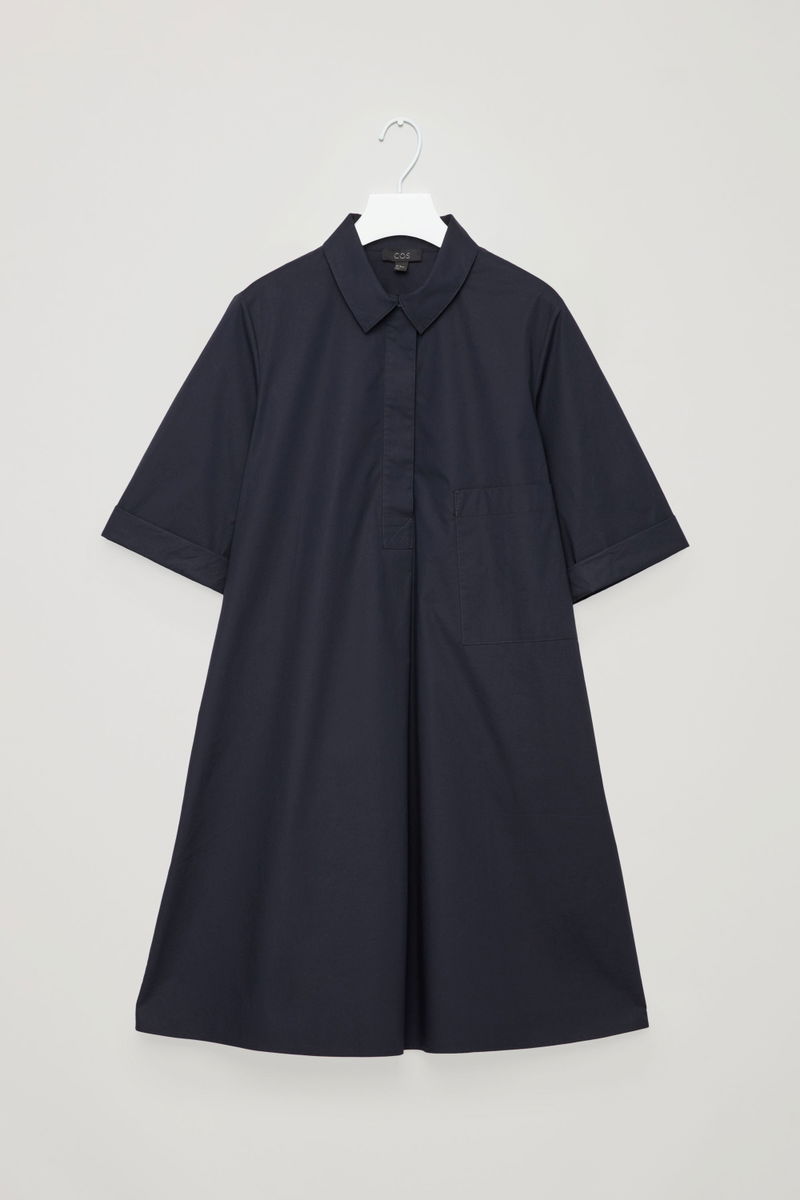 COS A-line Poplin Shirt Dress | endource