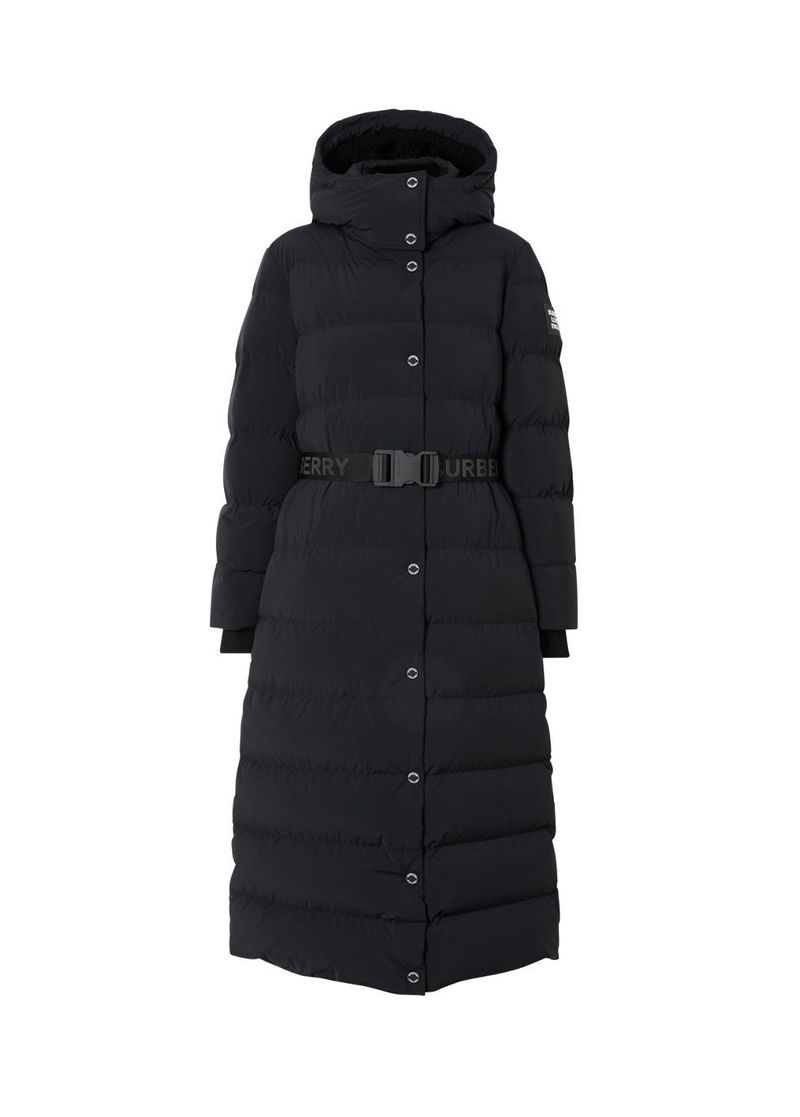BURBERRY Detachable Hood Belted Puffer Coat endource