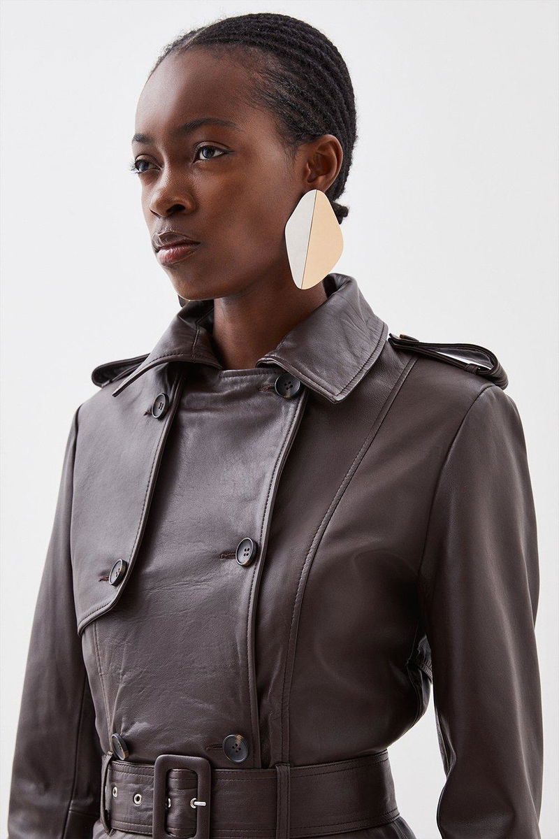 Karen Millen Mac Karen Millen Mac Coat Lydia Millen Collar Detail - Main Image
