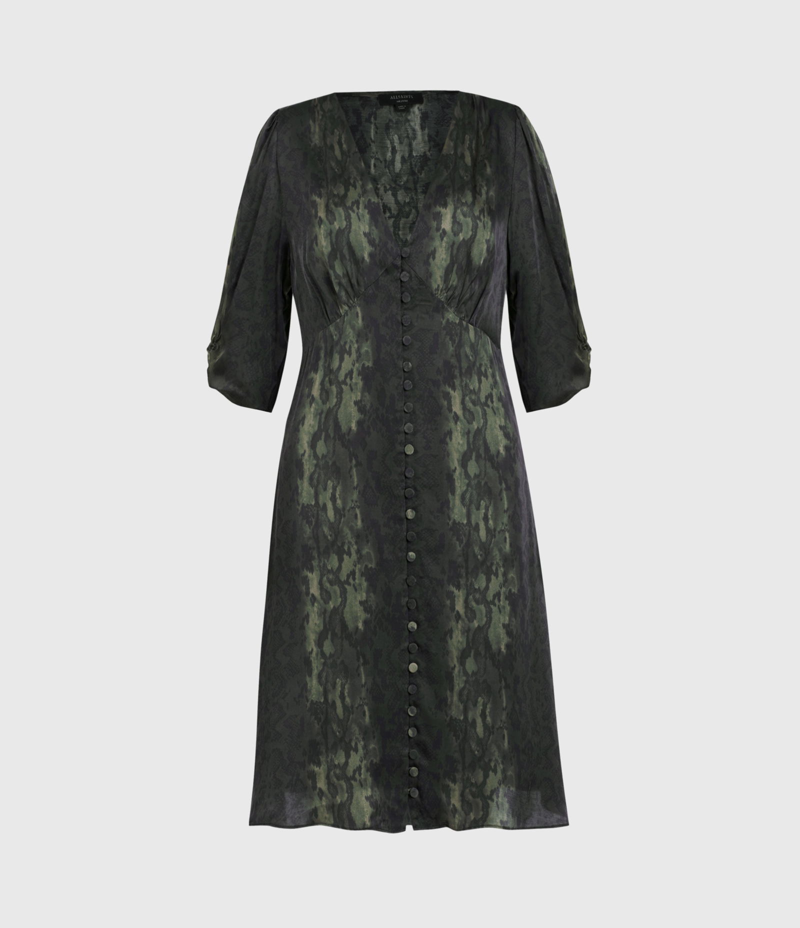 kota silk blend evolution dress ALLSAINTS Kota Silk Blend Evolution Dress