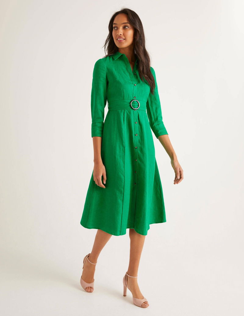 BODEN Olivia Linen Shirt Dress | Endource