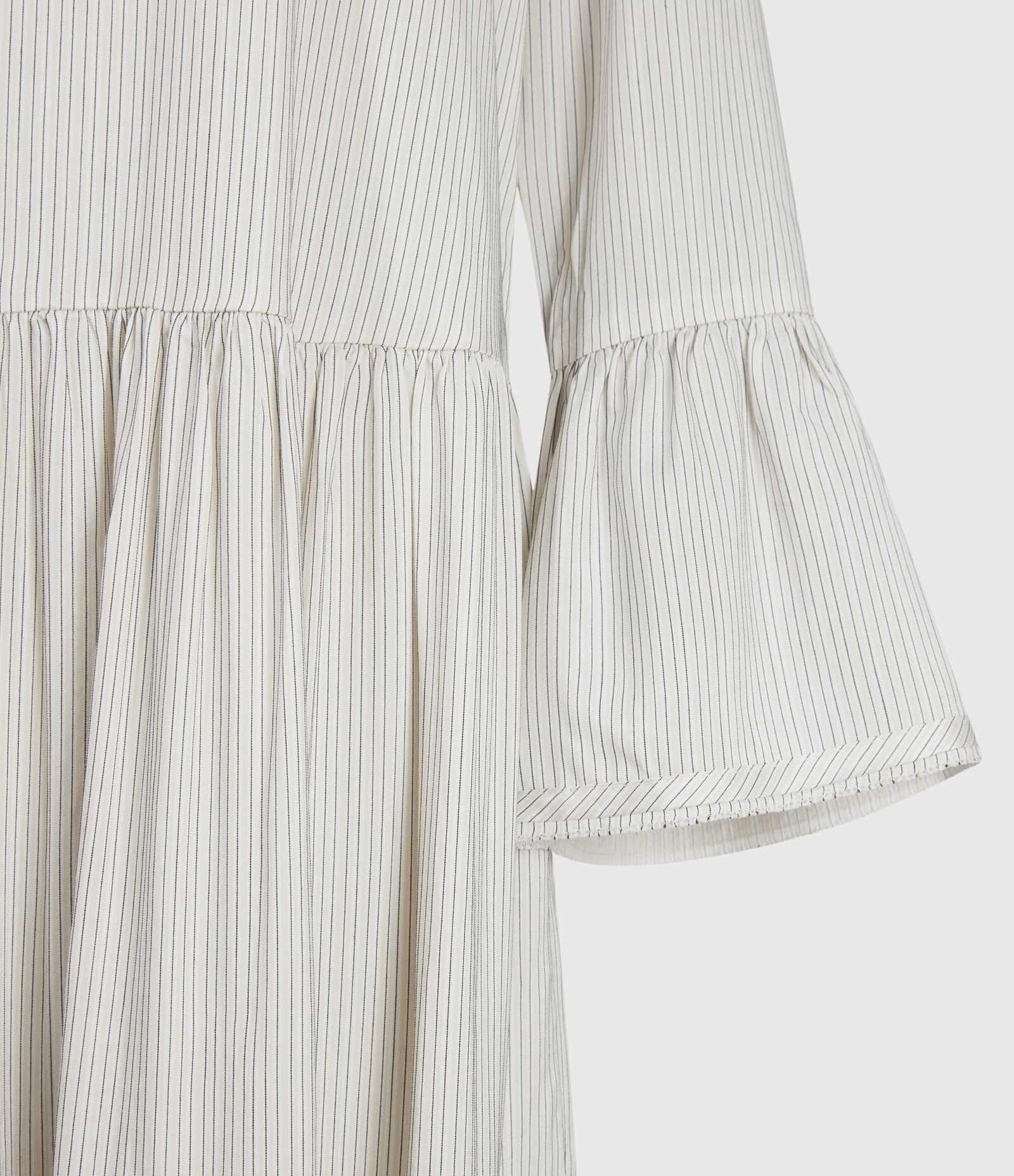 striped silk-blend dress PALMA B.CHOC SILK BLEND MIDI DISSH have for a chic ALLSAINTS Lori Silk Blend Stripe