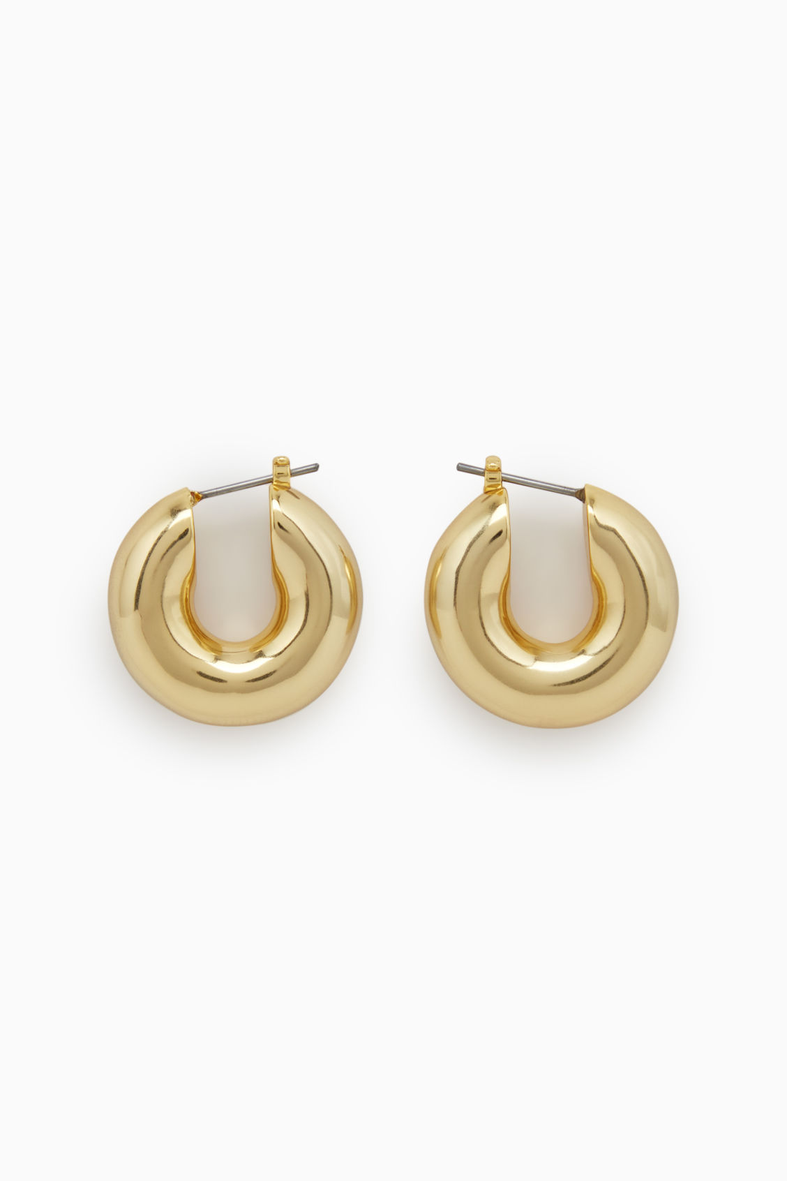 COS Small Chunky Hoop Earrings in GOLD | endource