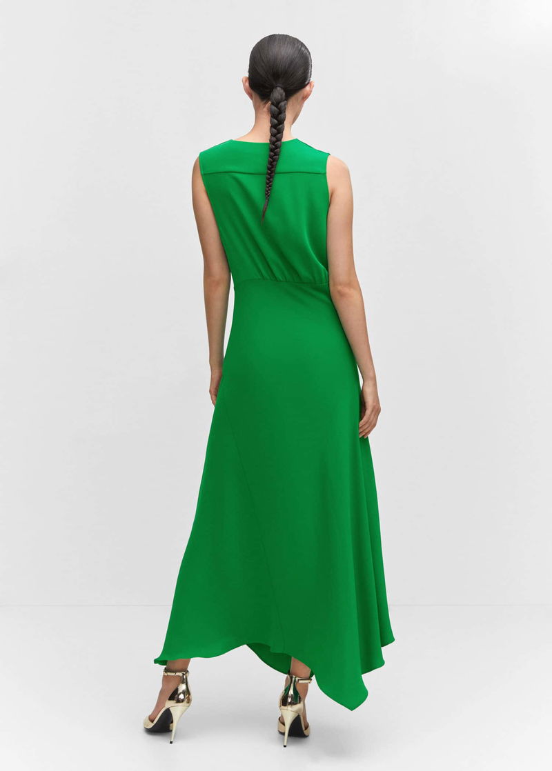 mango asymmetrical dress with side slit Asymmetrical dress with side slit - Teen Girl