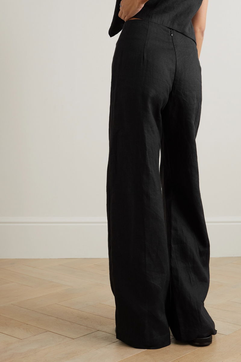 La Plage De Mau Linen Wide-Leg Pants