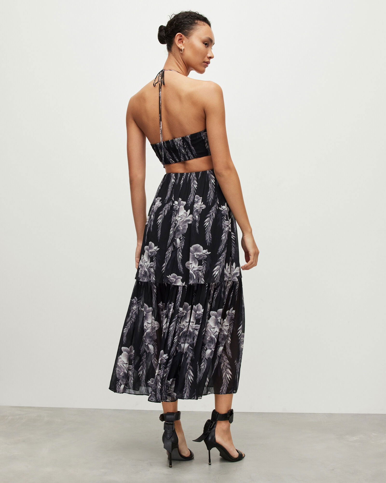 ALLSAINTS Tatum Mia Floral Cut Out Maxi Dress | endource ALLSAINTS Tatum Mia Floral Cut Out Maxi Dress | endource