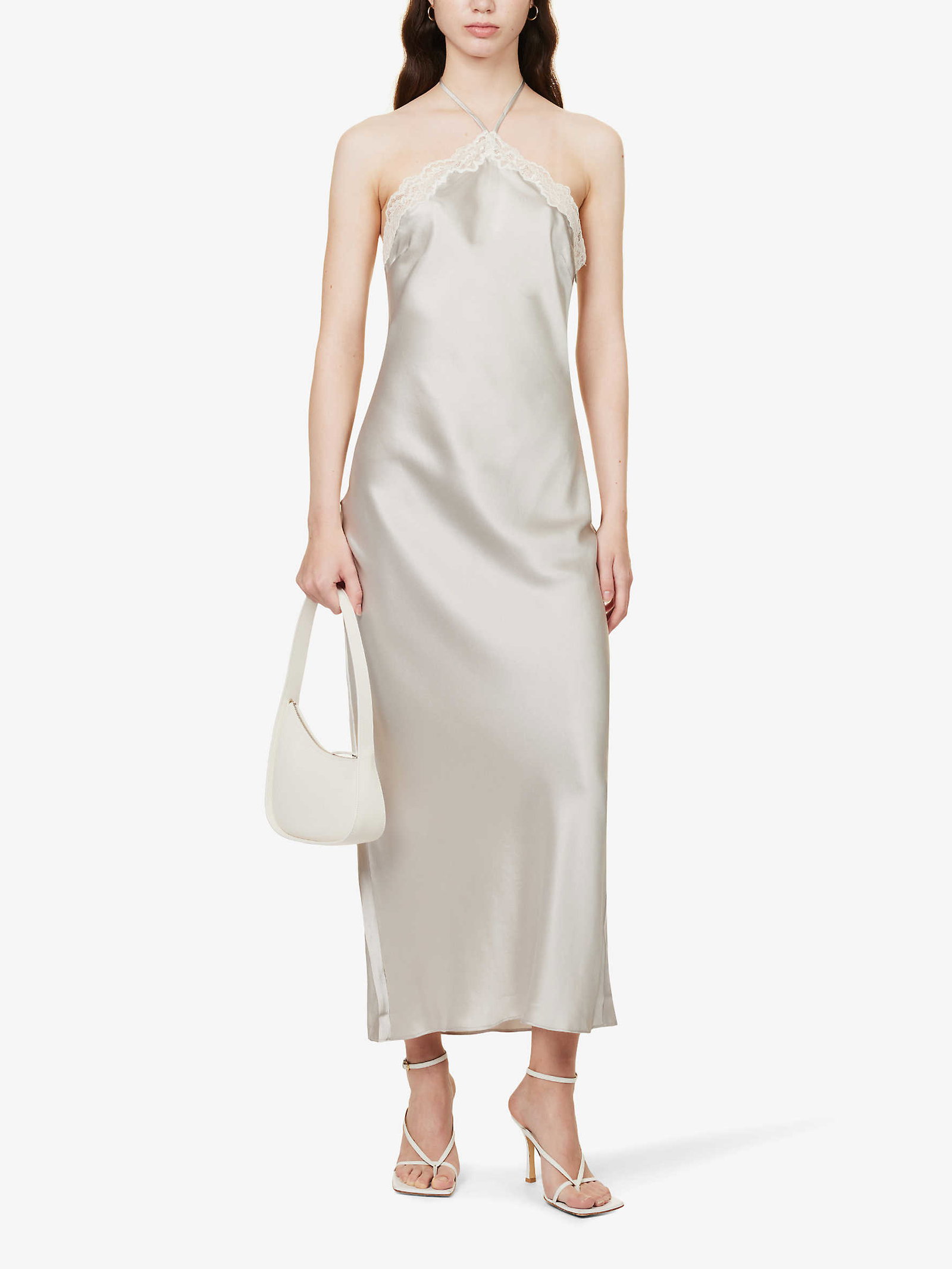 reformation aara silk dress Women's Maripaz Sleeveless Maxi - Green elegant profile Reformation's Silk Dresses Are Pure