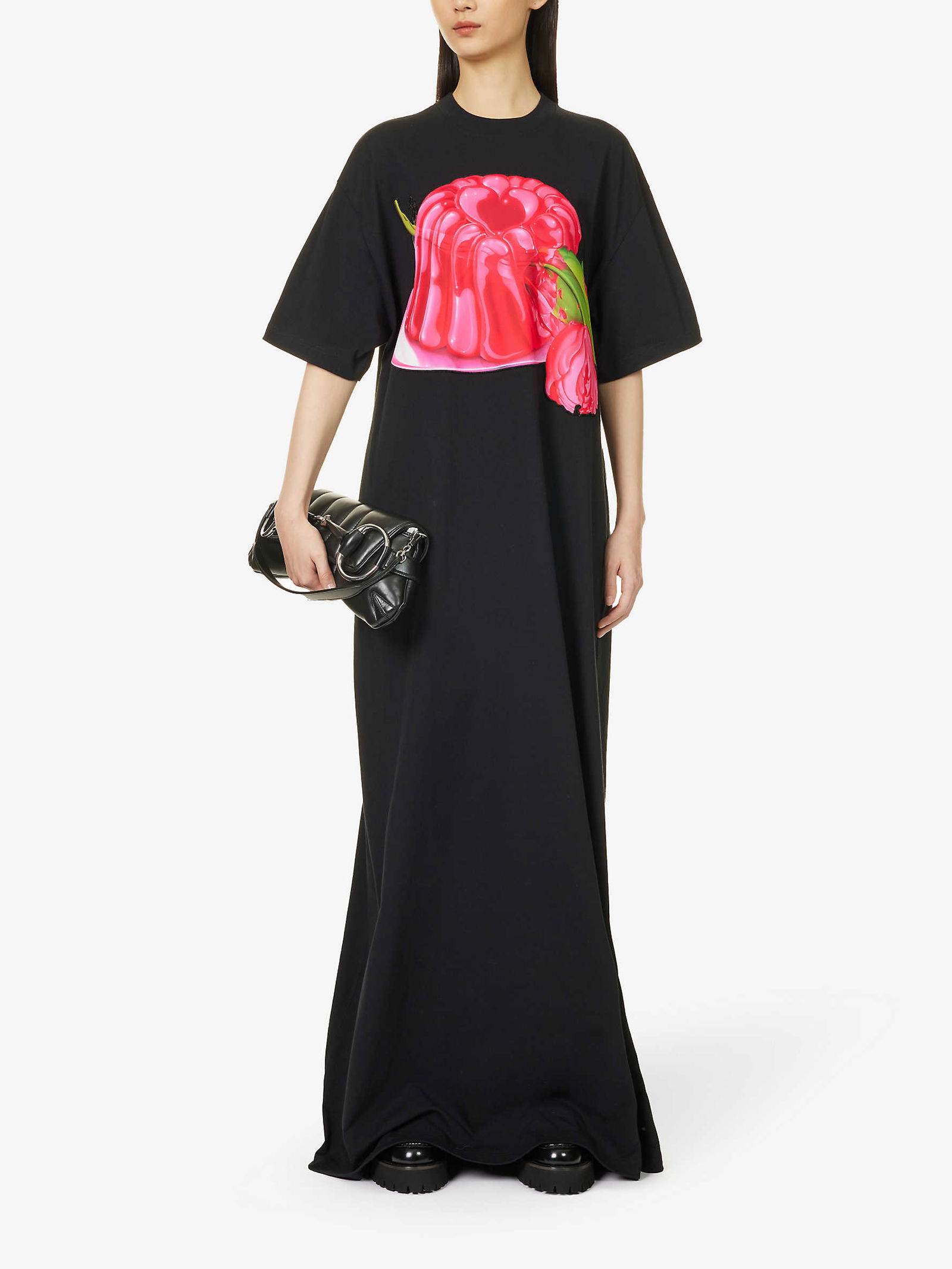 knee length dresses for ladies CITY GIRL LAYERED JERSEY MAXI DRESS – AKIRA main image 1