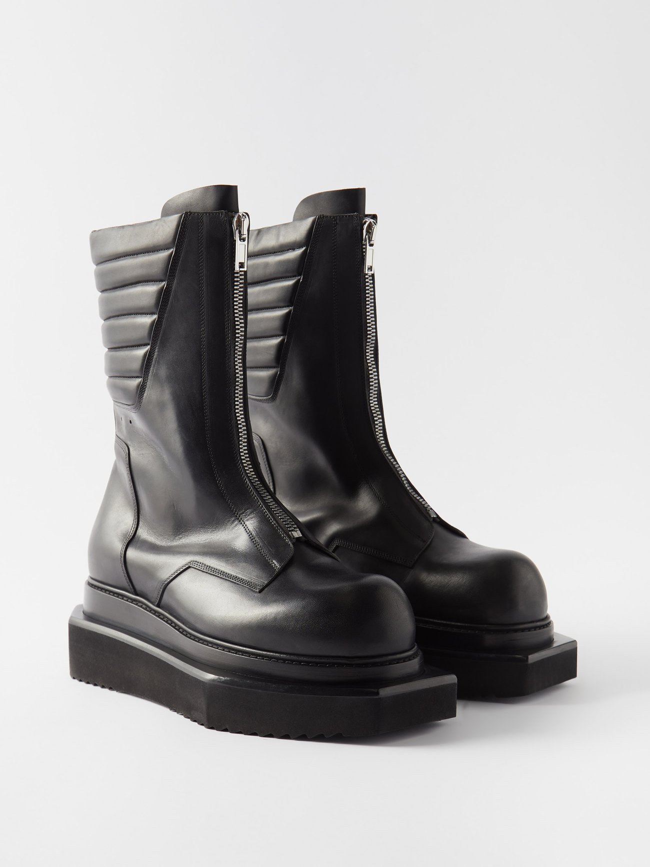 RICK OWENS Cyclops Leather Boots | endource