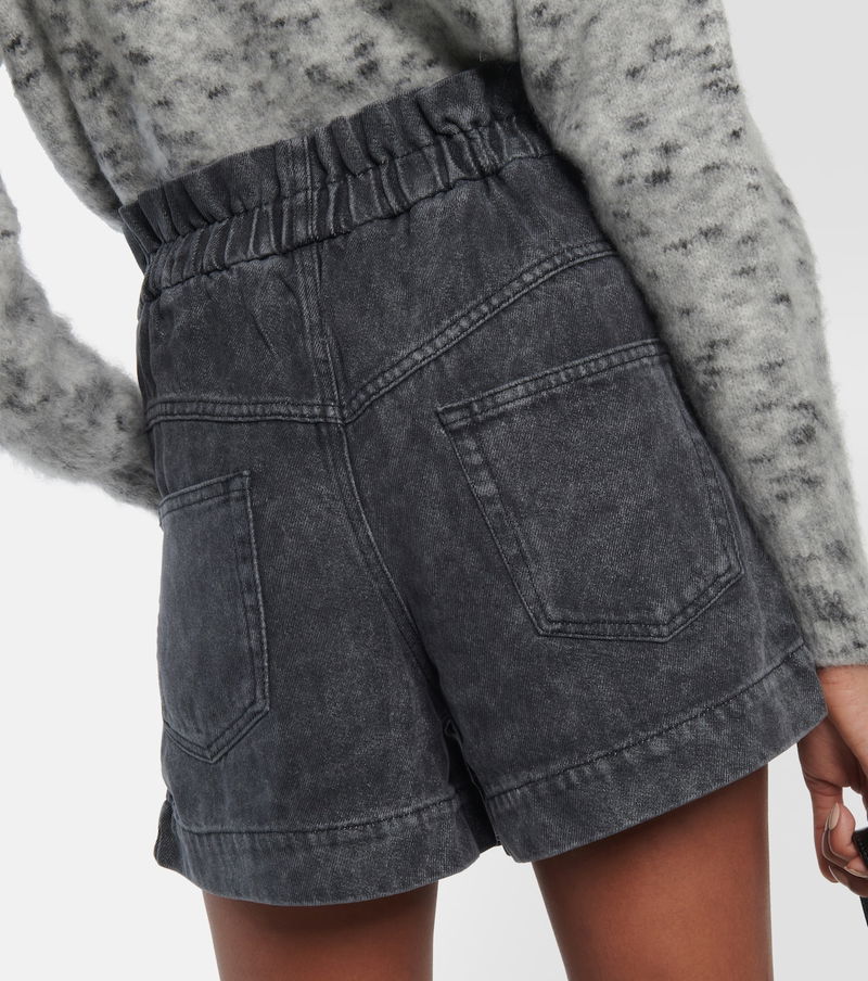 MARANT ETOILE Titea Denim Shorts in Grey | Endource