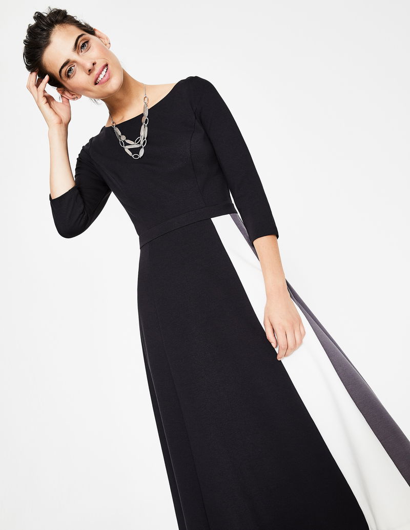 knee length dresses for ladies Bria Ponte Midi Dress-Bright Blue