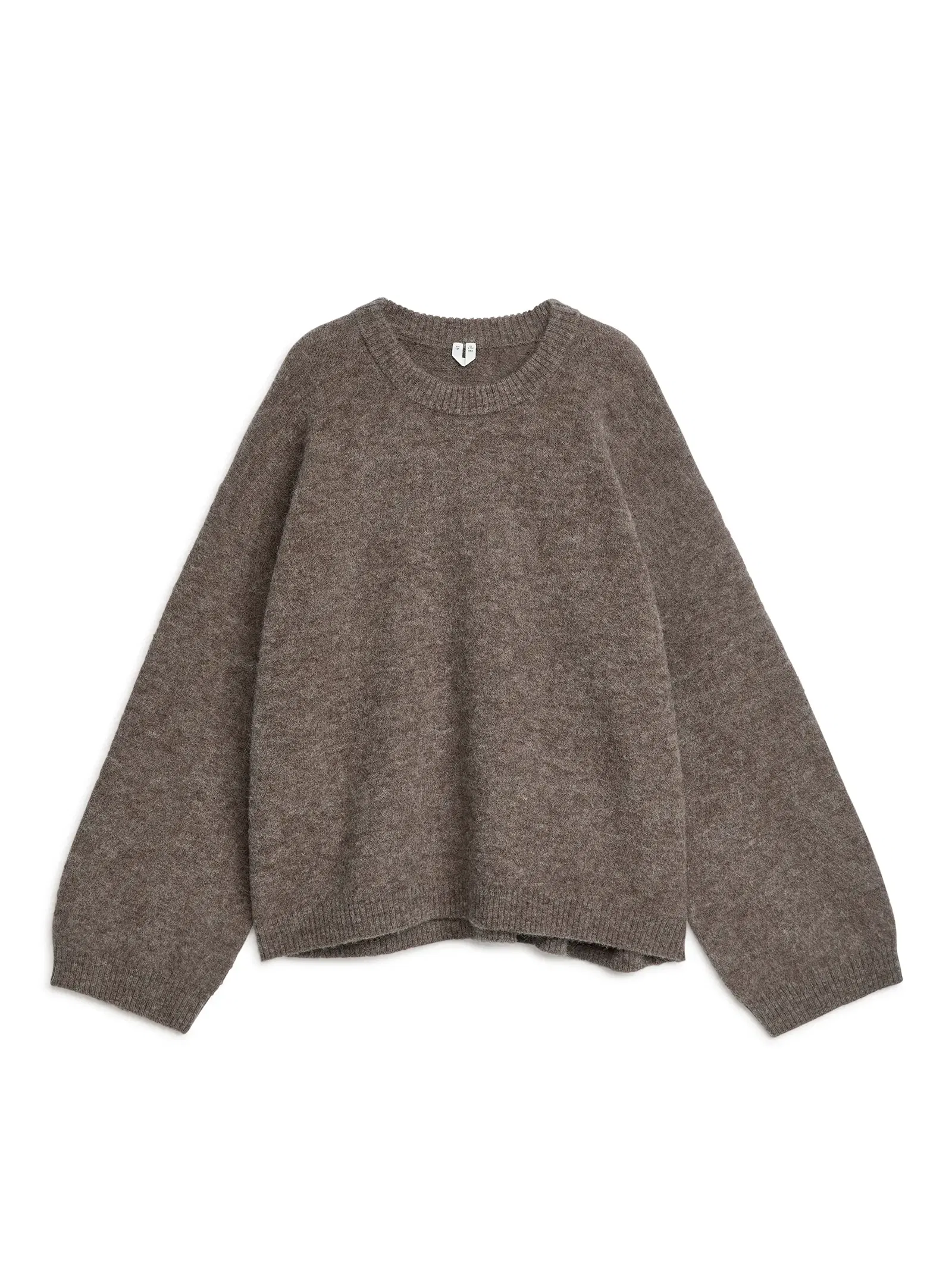 ARKET Alpaca Blend Jumper in Mole Melange | Endource