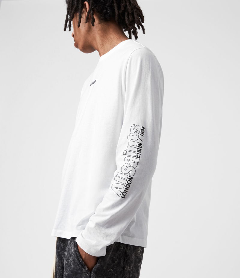 Brace Tonic Long Sleeve Crew T-Shirt Optic White