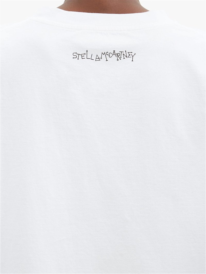 STELLA MCCARTNEY Carbot Logo-Print Organic-Cotton Jersey T-Shirt in ...