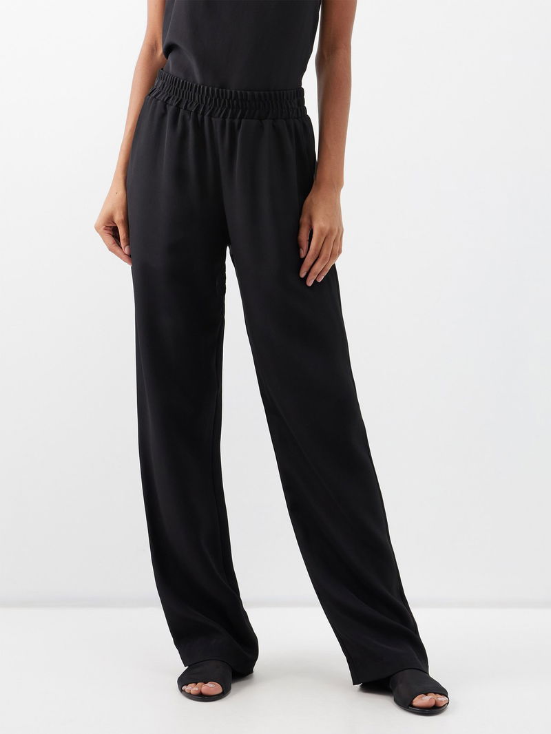 Straight Leg Elasticated Trousers