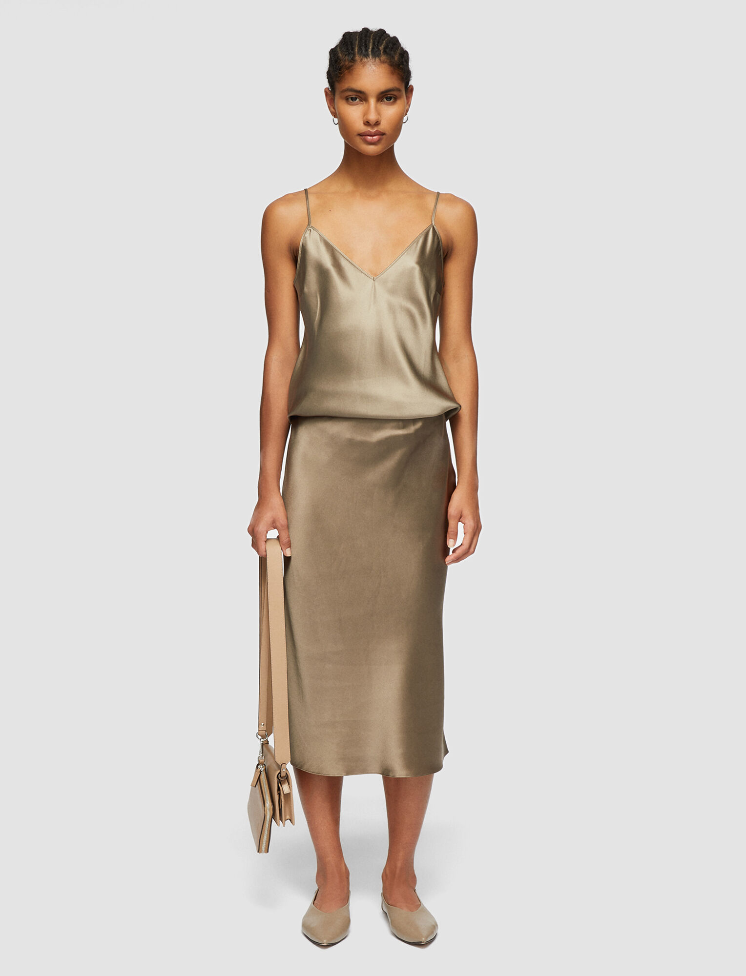 Isaak Silk Satin Skirt
