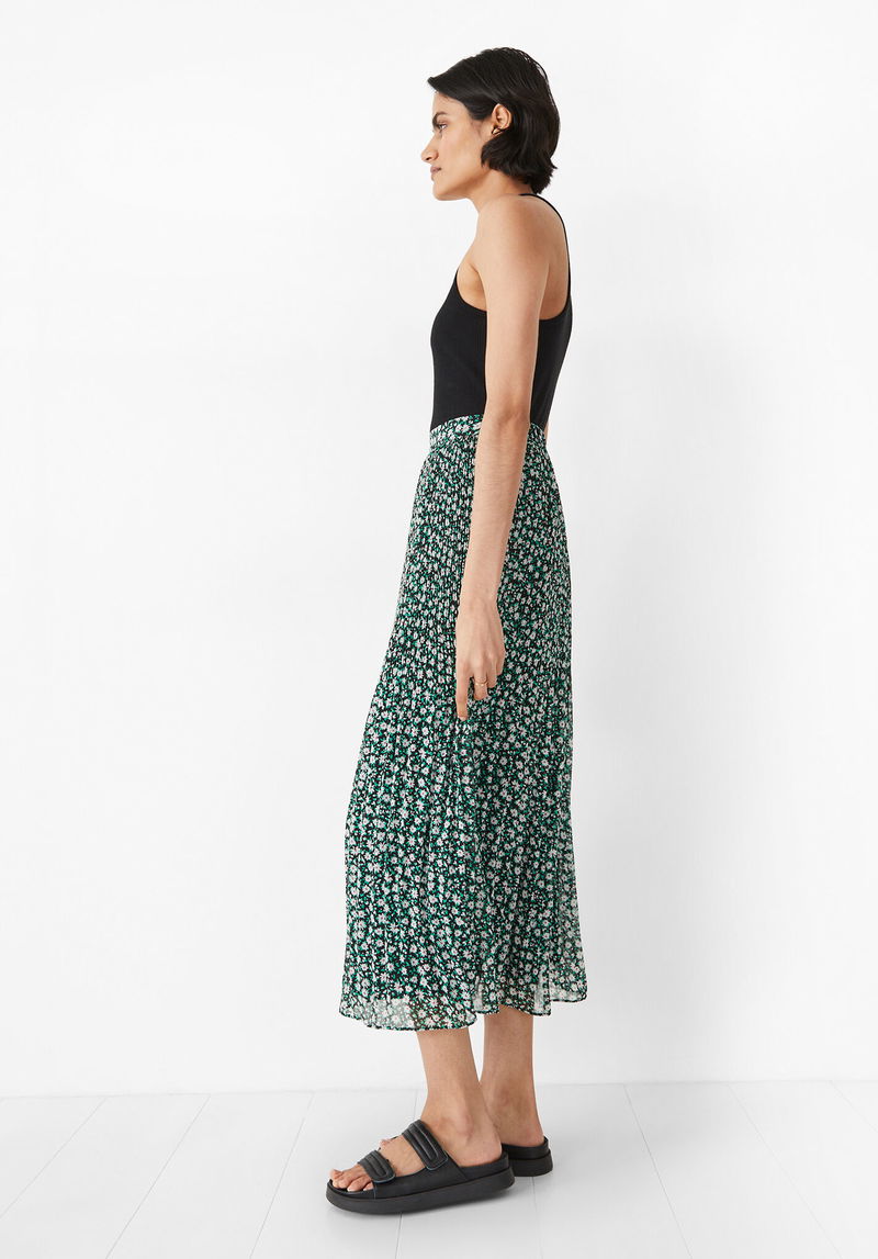 HUSH Mavis Pleated Midi Skirt endource