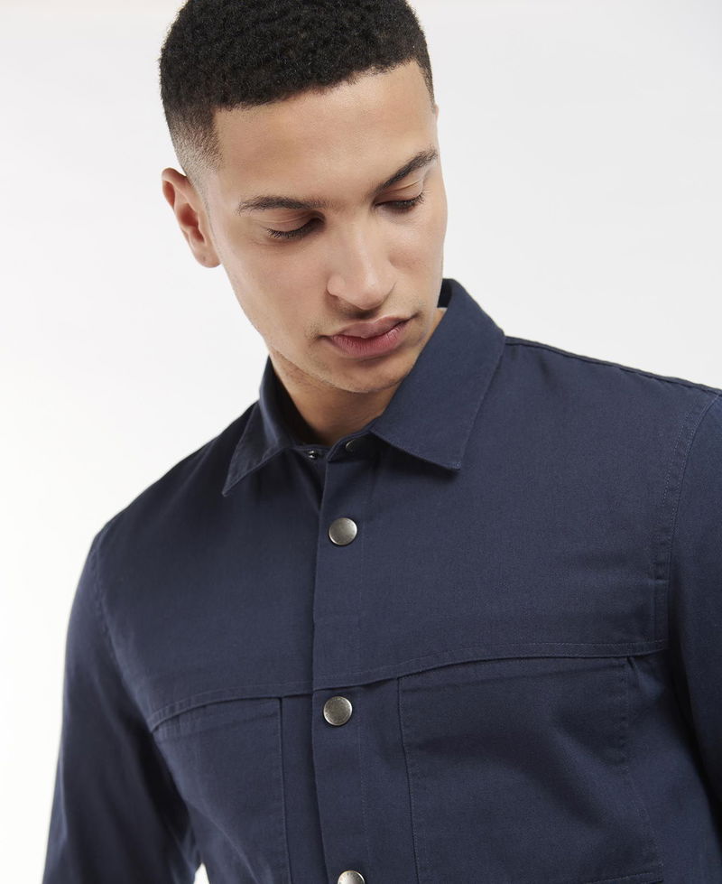 BARBOUR Derry Overshirt in Navy | Endource