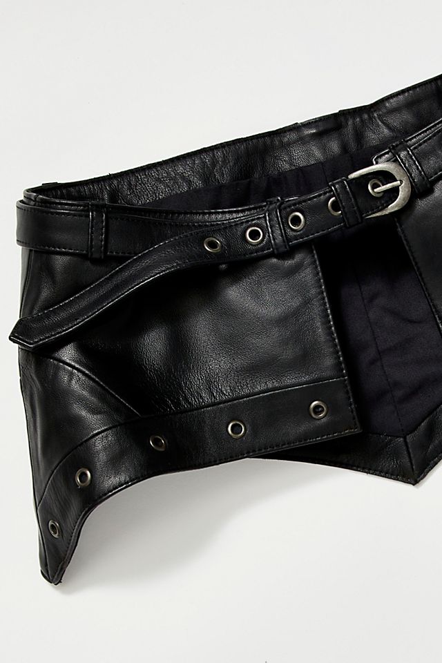 FREE PEOPLE FP Collection - Daytona Leather Skirt Belt  display picture 1